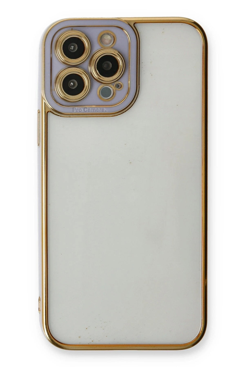 Mey İthalat® iPhone 13 Pro Max Kılıf Liva Lens Silikon - Lila