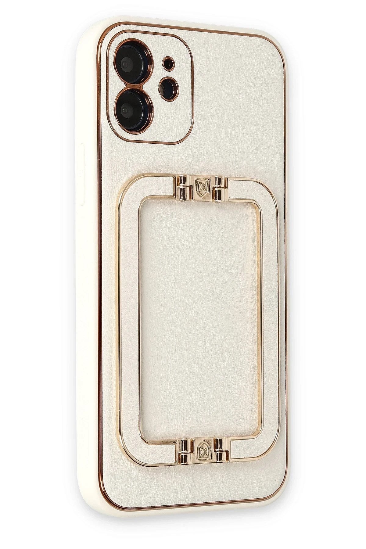 Mey İthalat® iPhone 12 Kılıf Coco Elit Kapak - Beyaz