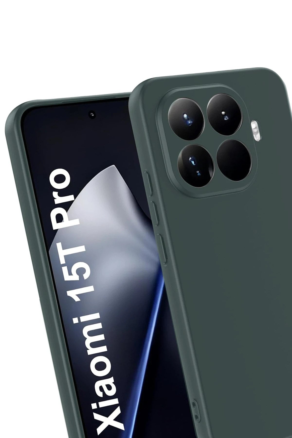 Mey İthalat® Mi 15T Pro First Silikon - Koyu Yeşil