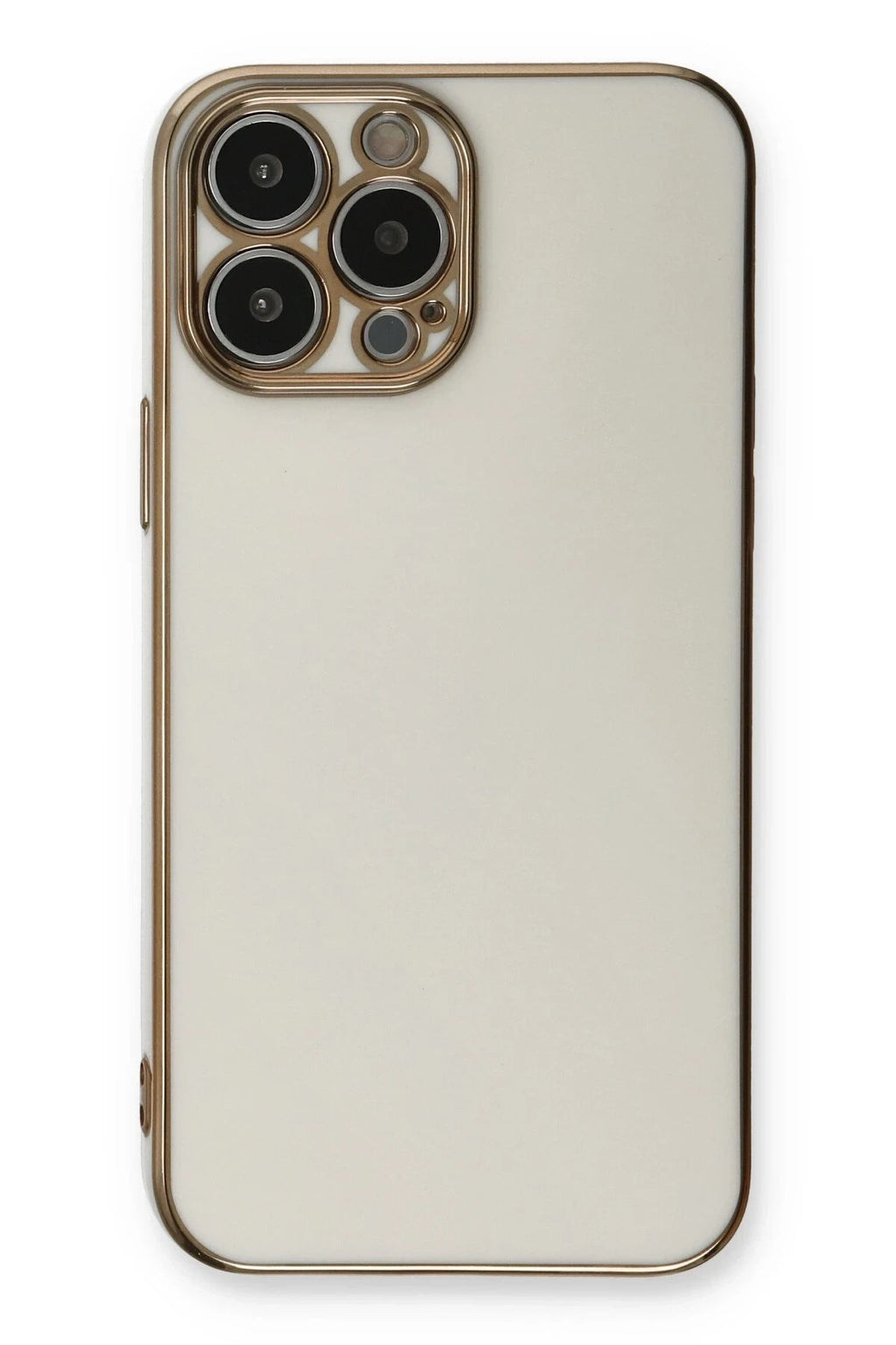 Mey İthalat® iPhone 13 Pro Kılıf Volet Silikon - Beyaz