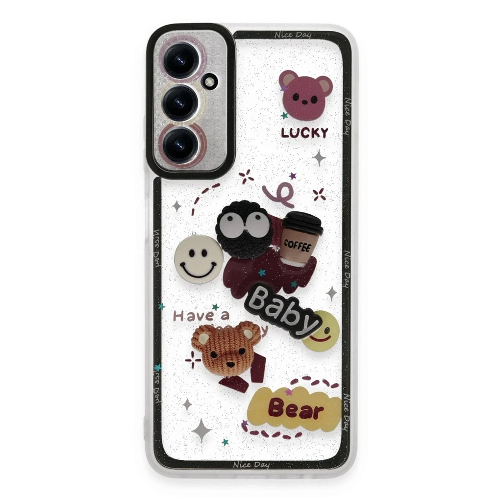 Mey İthalat® Samsung Galaxy A25 5G Kılıf Sweet Desenli Silikon Kapak - Sarı