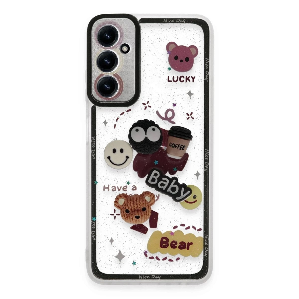 Mey İthalat® Samsung Galaxy A25 5G Kılıf Sweet Desenli Silikon Kapak - Sarı