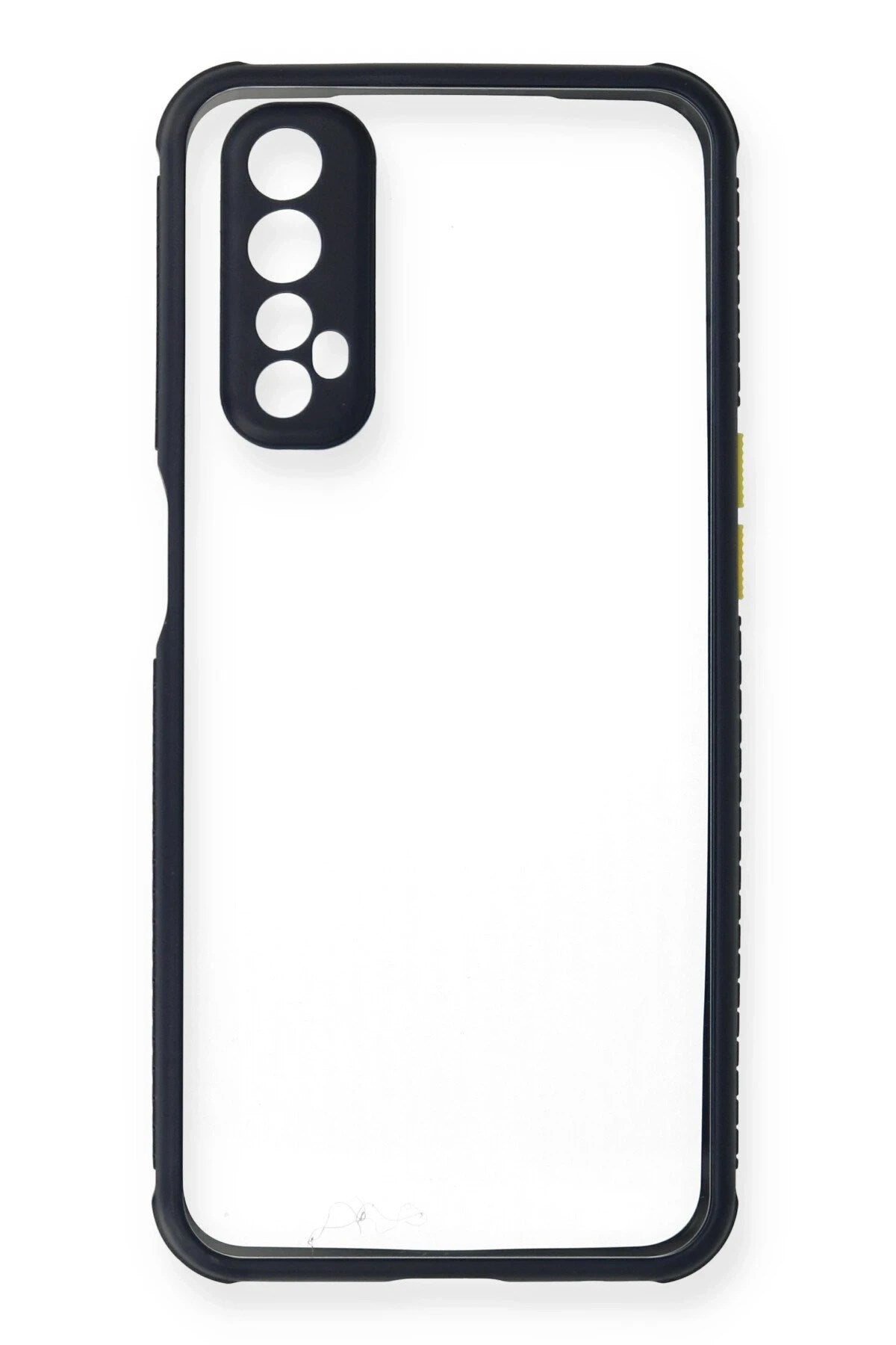 Mey İthalat® Realme 7 Kılıf Miami Şeffaf Silikon - Lacivert