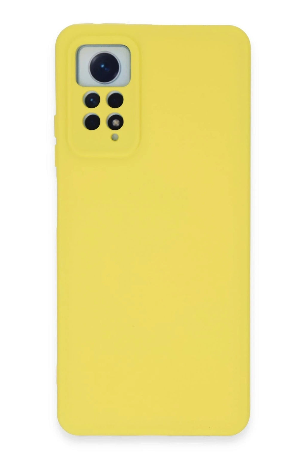 Mey İthalat® Redmi Note 12 Pro 4G Kılıf Nano içi Kadife Silikon - Sarı