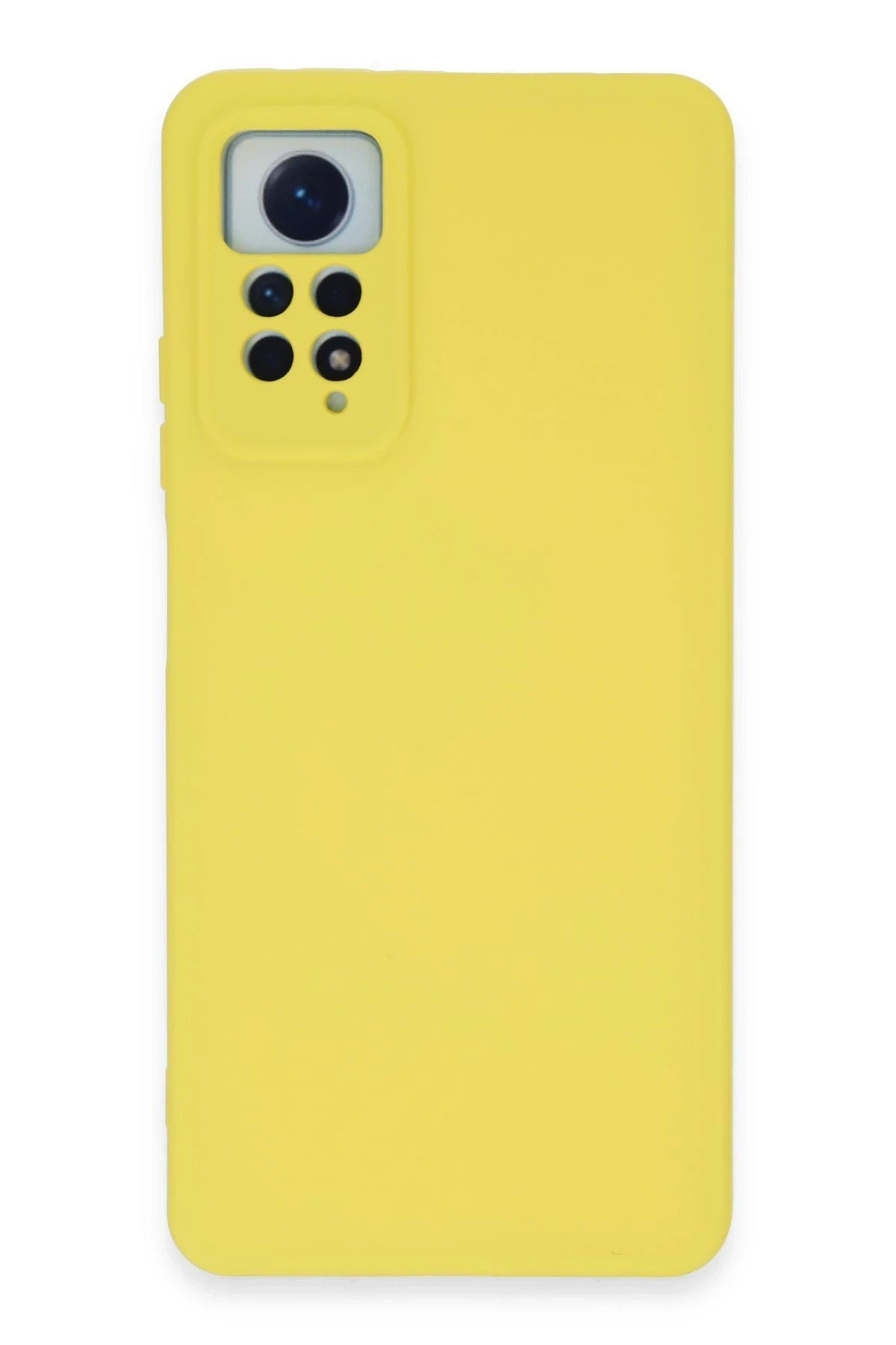 Mey İthalat® Redmi Note 12 Pro 4G Kılıf Nano içi Kadife Silikon - Sarı