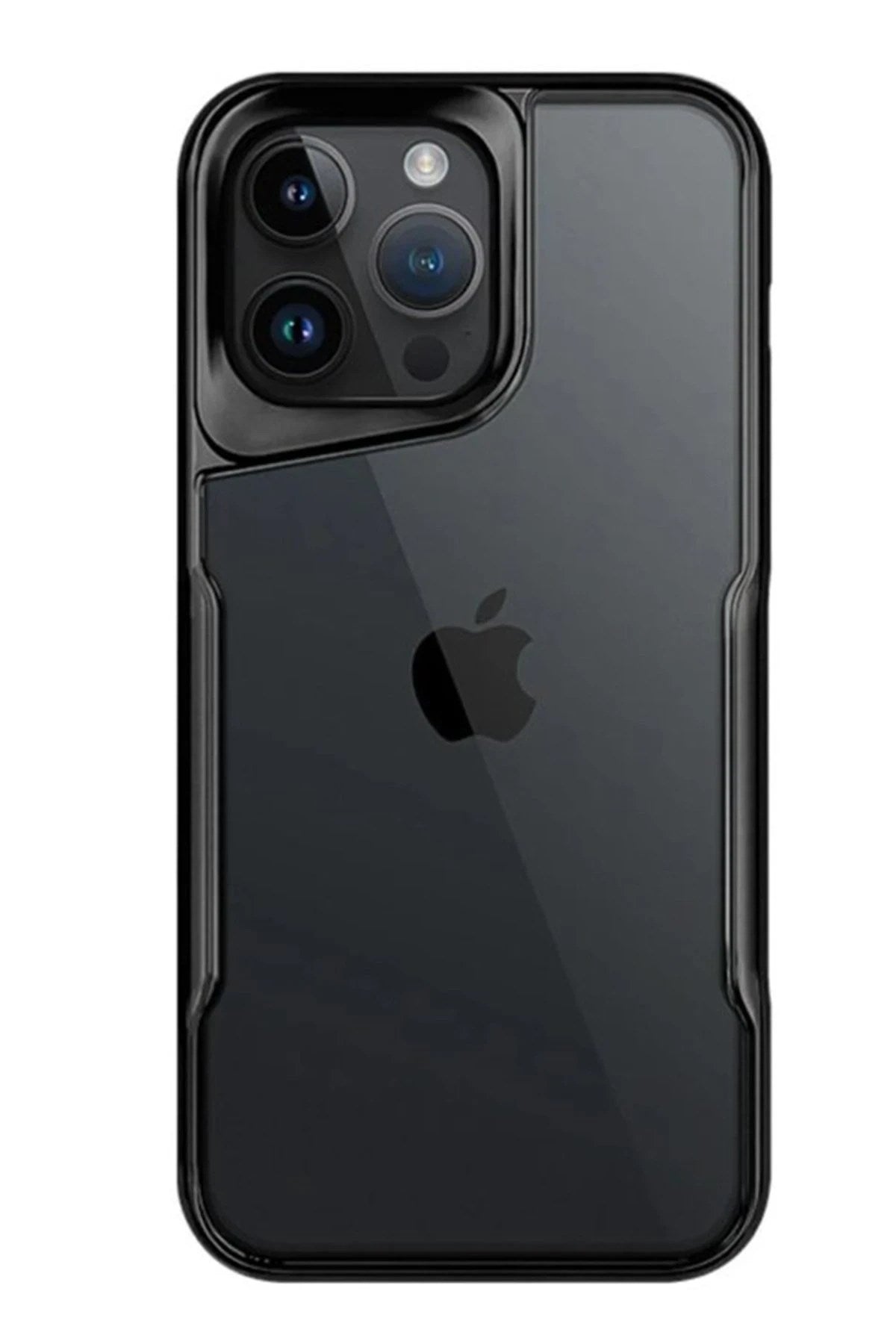 Mey İthalat® iPhone 15 Pro Kılıf Boyi Silikon Kapak - Siyah