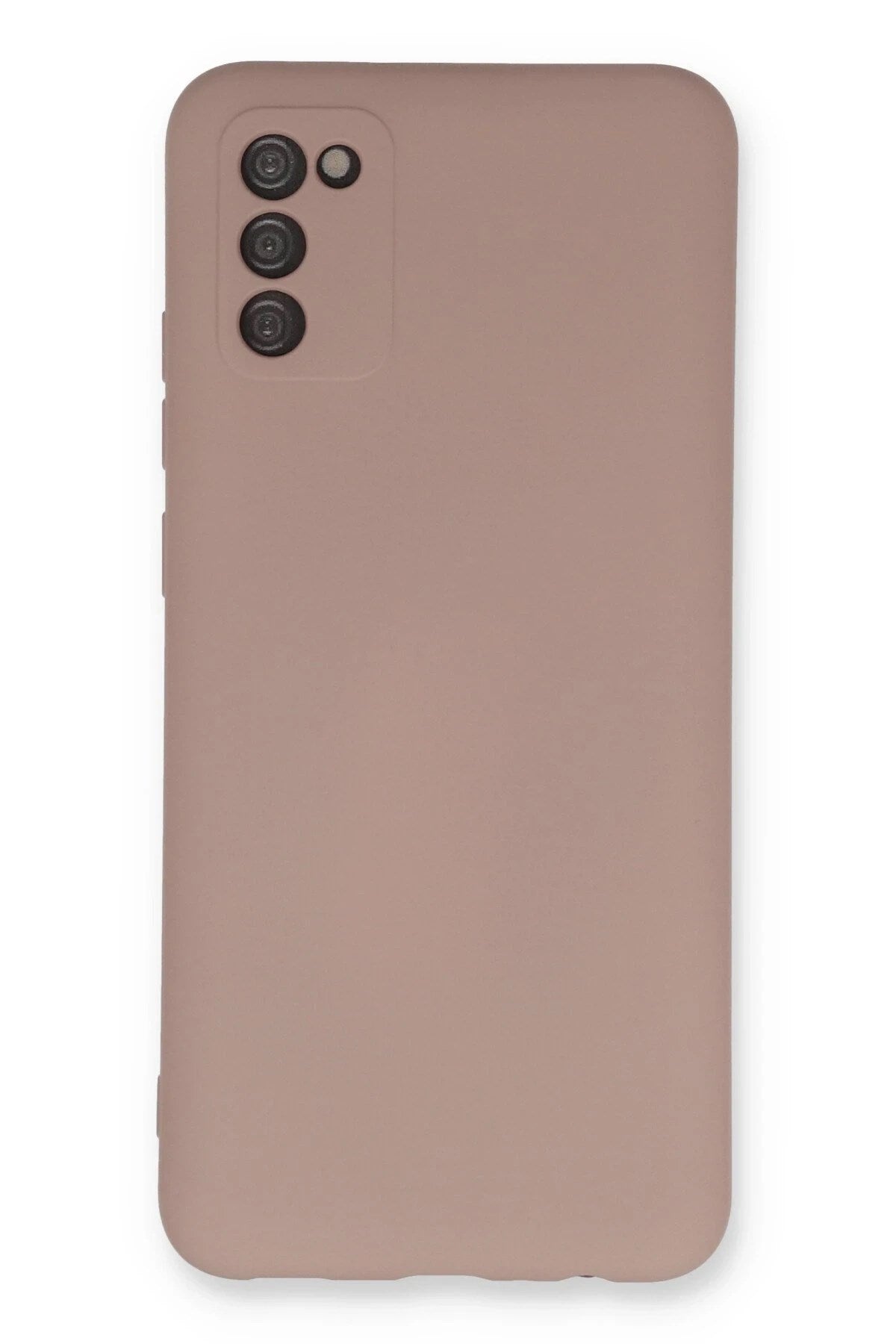 Mey İthalat® Samsung Galaxy A03S Kılıf Nano içi Kadife Silikon - Pudra