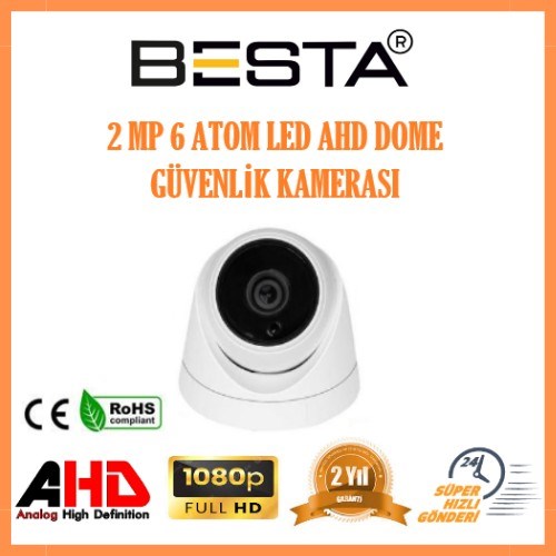 2MP 1080P 4 Dış Mekan 4 İç Mekan Kameralı Ahd Güvenlik Seti