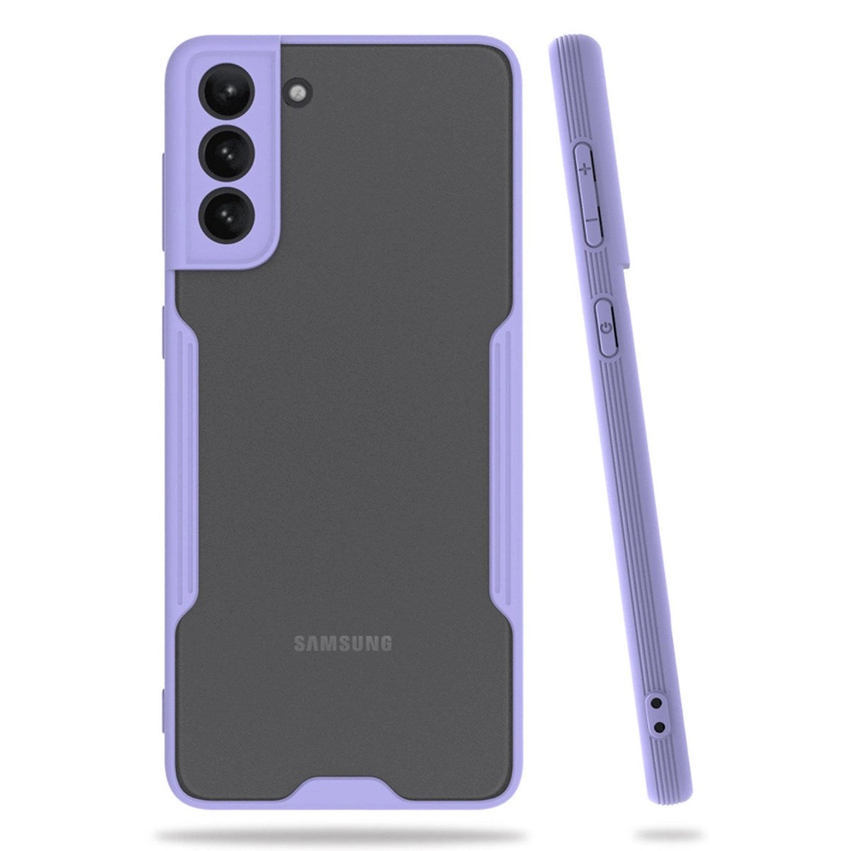 Mey İthalat® Samsung Galaxy S21 Plus Kılıf Platin Silikon - Lila