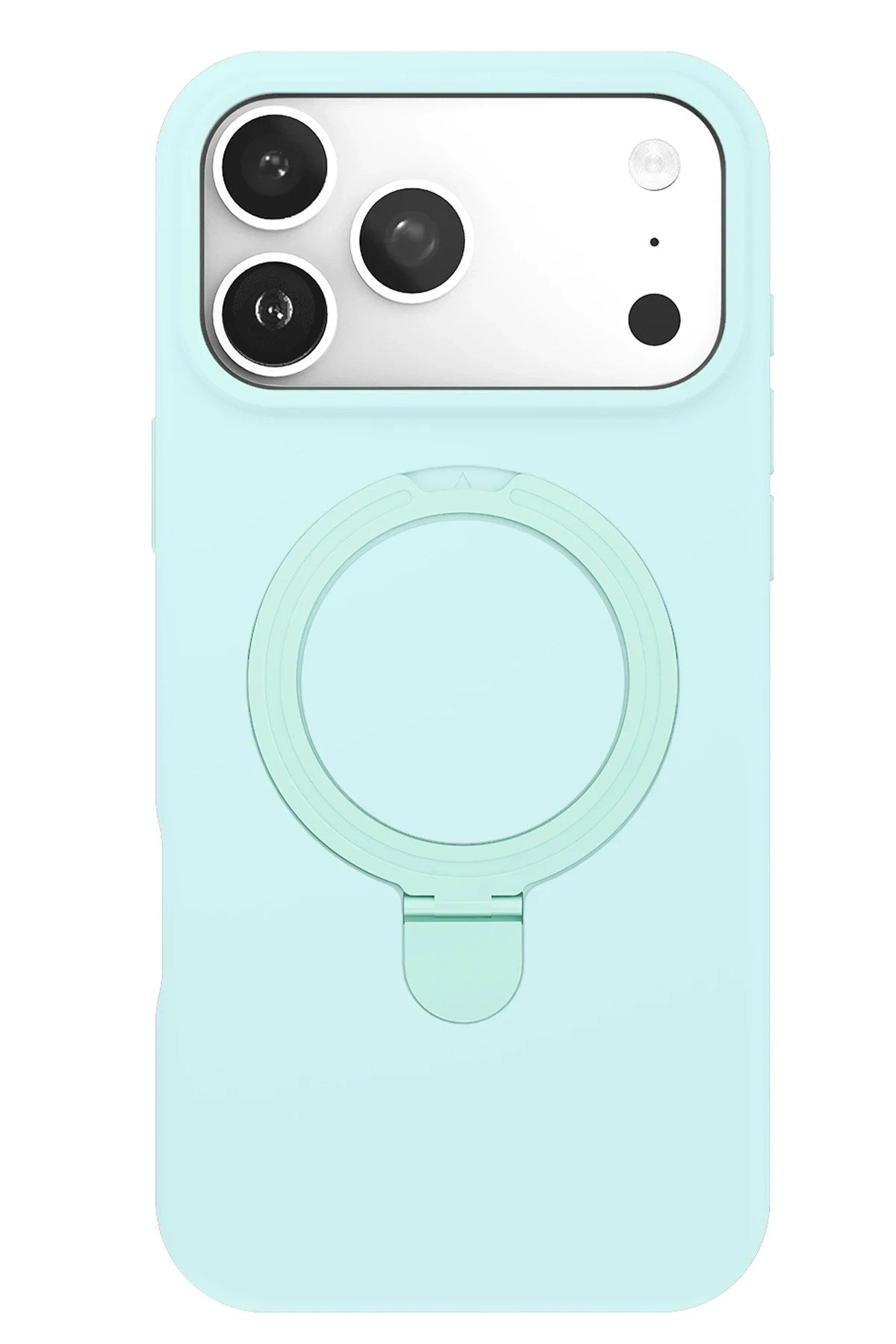 Mey İthalat® iPhone 17 Pro Max Regal Magsafe Standlı Kapak - Su Yeşili