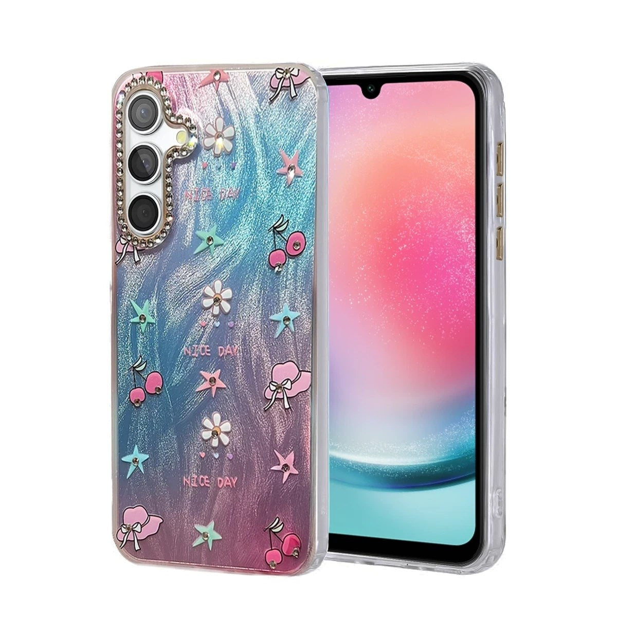Mey İthalat® Samsung Galaxy A24 4G Kılıf Blade Aynalı Desenli Kapak - Desen 4