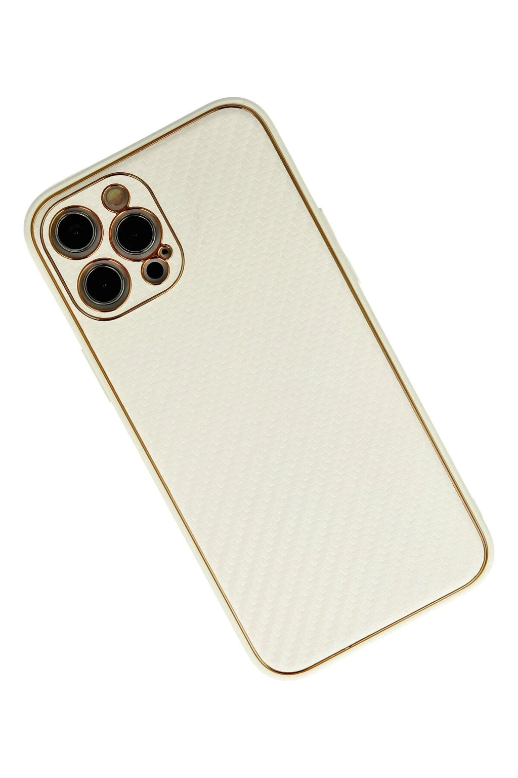 Mey İthalat® iPhone 12 Pro Kılıf Coco Karbon Silikon - Beyaz