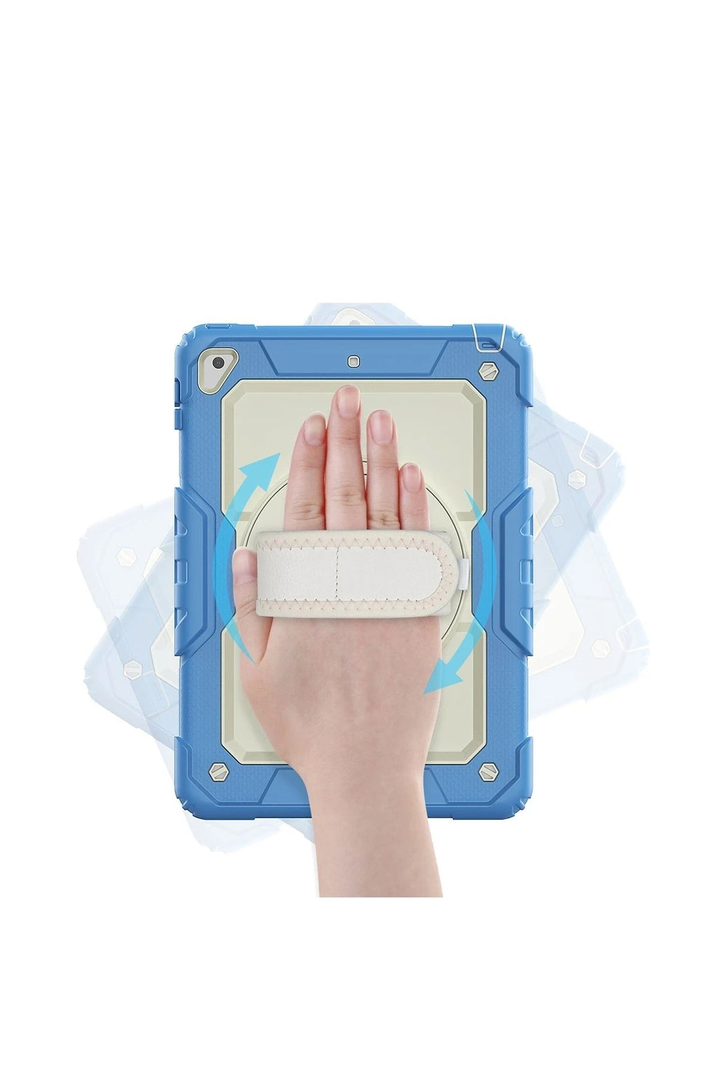 Mey İthalat® iPad 5 Air 9.7 Kılıf Strap New Tablet Kapak - Mavi