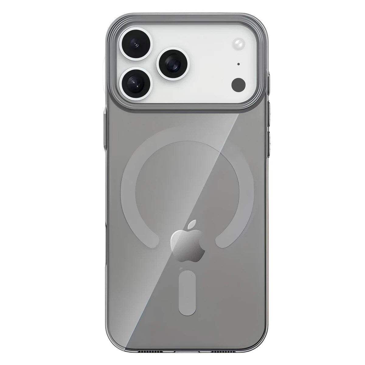 Mey İthalat® iPhone 17 Pro PC Blank Magsafe Kapak - Natural Grey