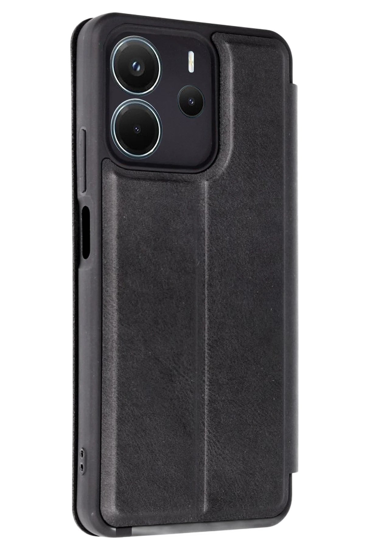 Mey İthalat® Redmi Note 14 4G Kılıf Flip Cover - Siyah