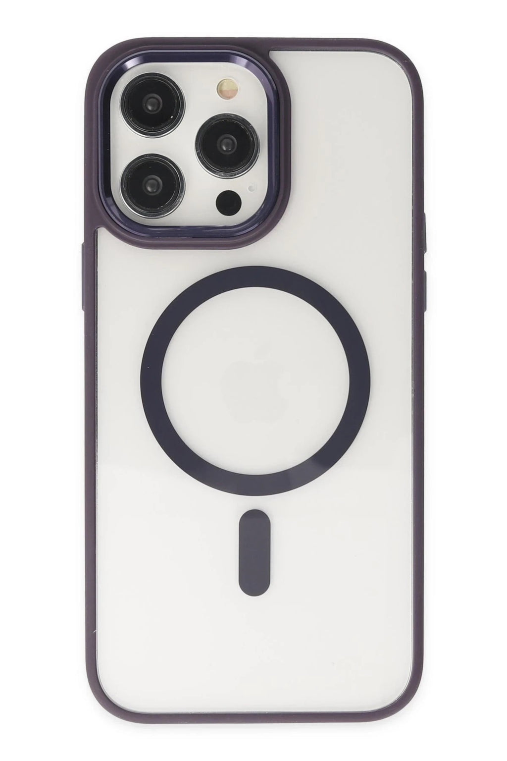 Mey İthalat® iPhone 13 Pro Kılıf Room Magneticsafe Silikon - Derin Mor
