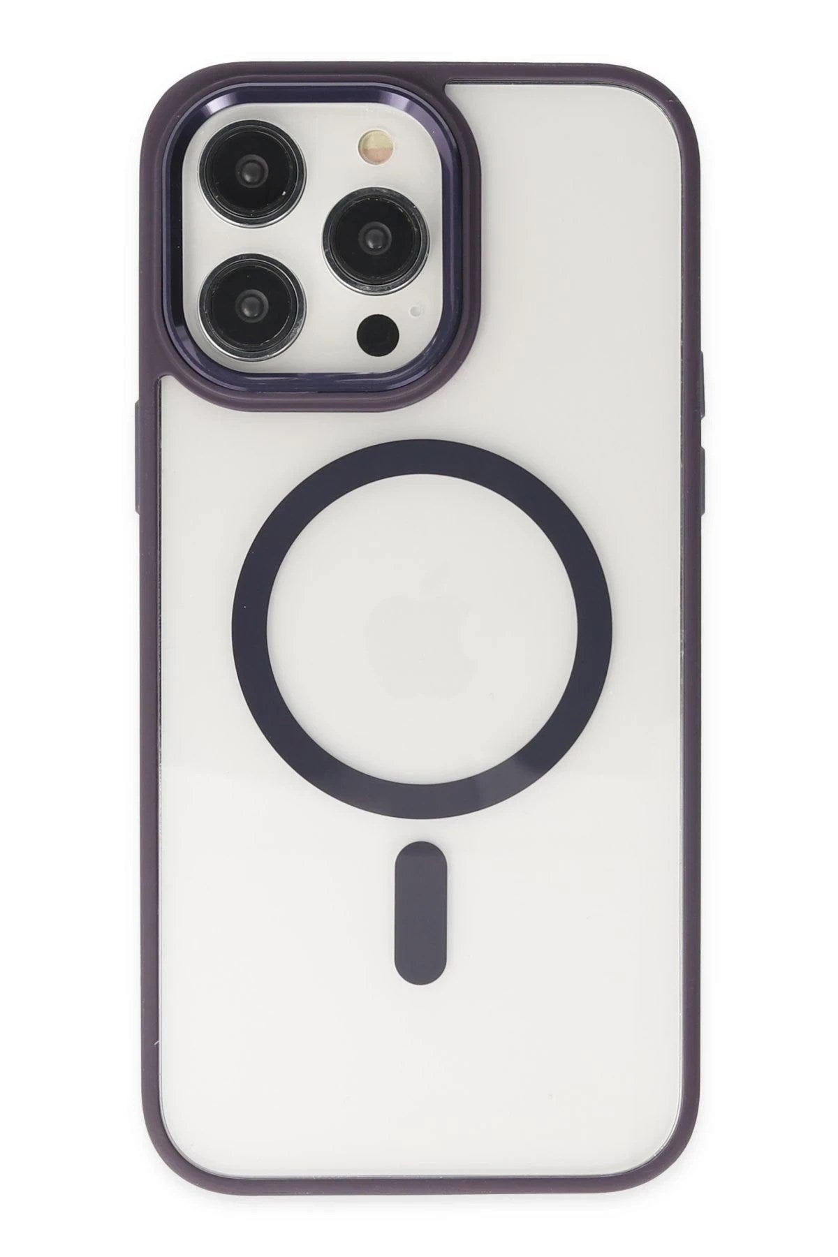 Mey İthalat® iPhone 13 Pro Kılıf Room Magneticsafe Silikon - Derin Mor