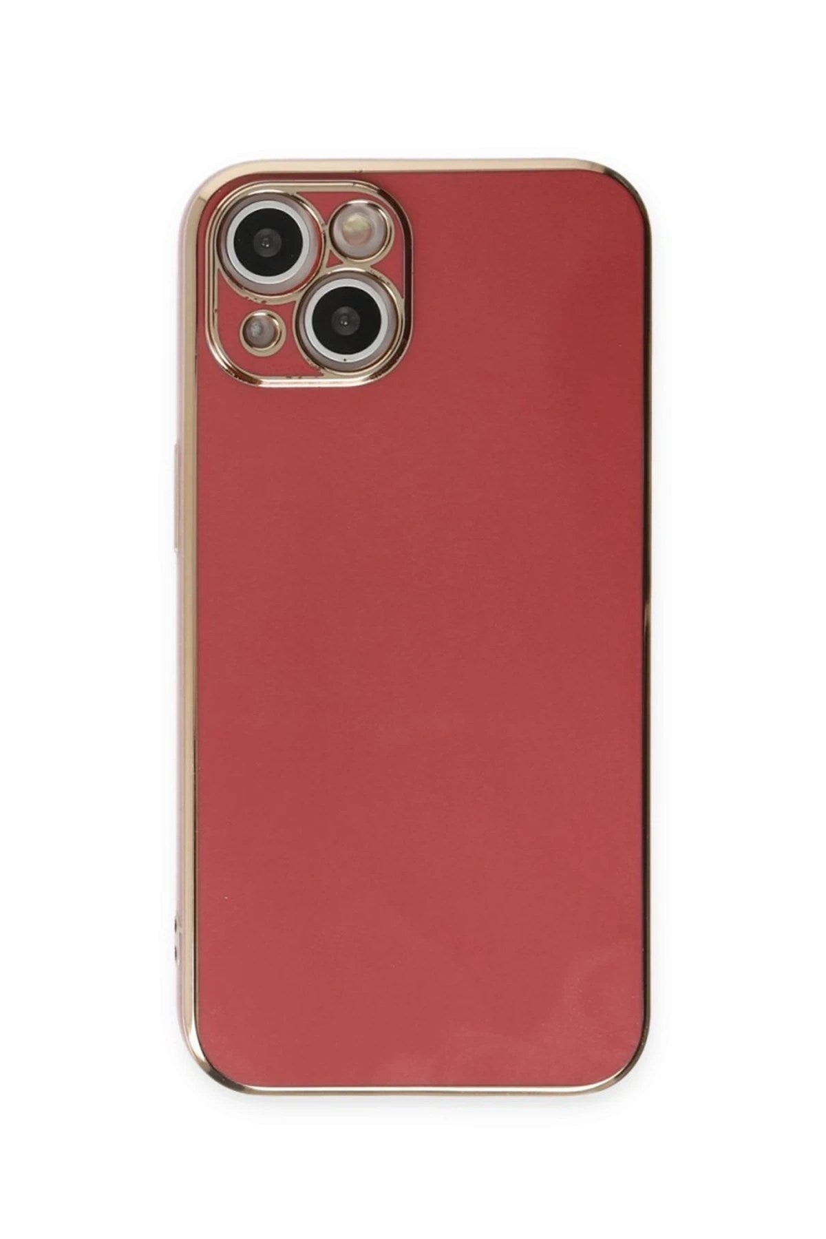 Mey İthalat® iPhone 15 Kılıf Volet Silikon - Kırmızı