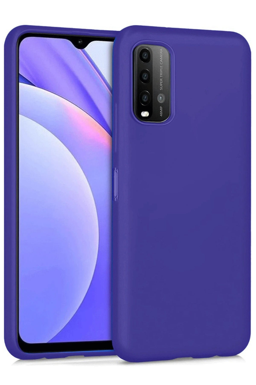 Mey İthalat® Redmi 9T Kılıf Nano içi Kadife Silikon - Mor