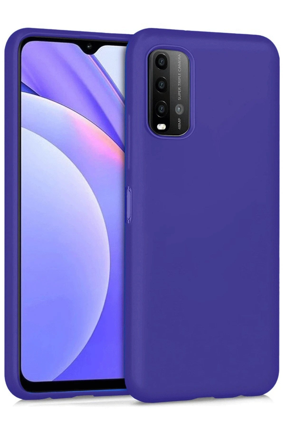 Mey İthalat® Redmi 9T Kılıf Nano içi Kadife Silikon - Mor