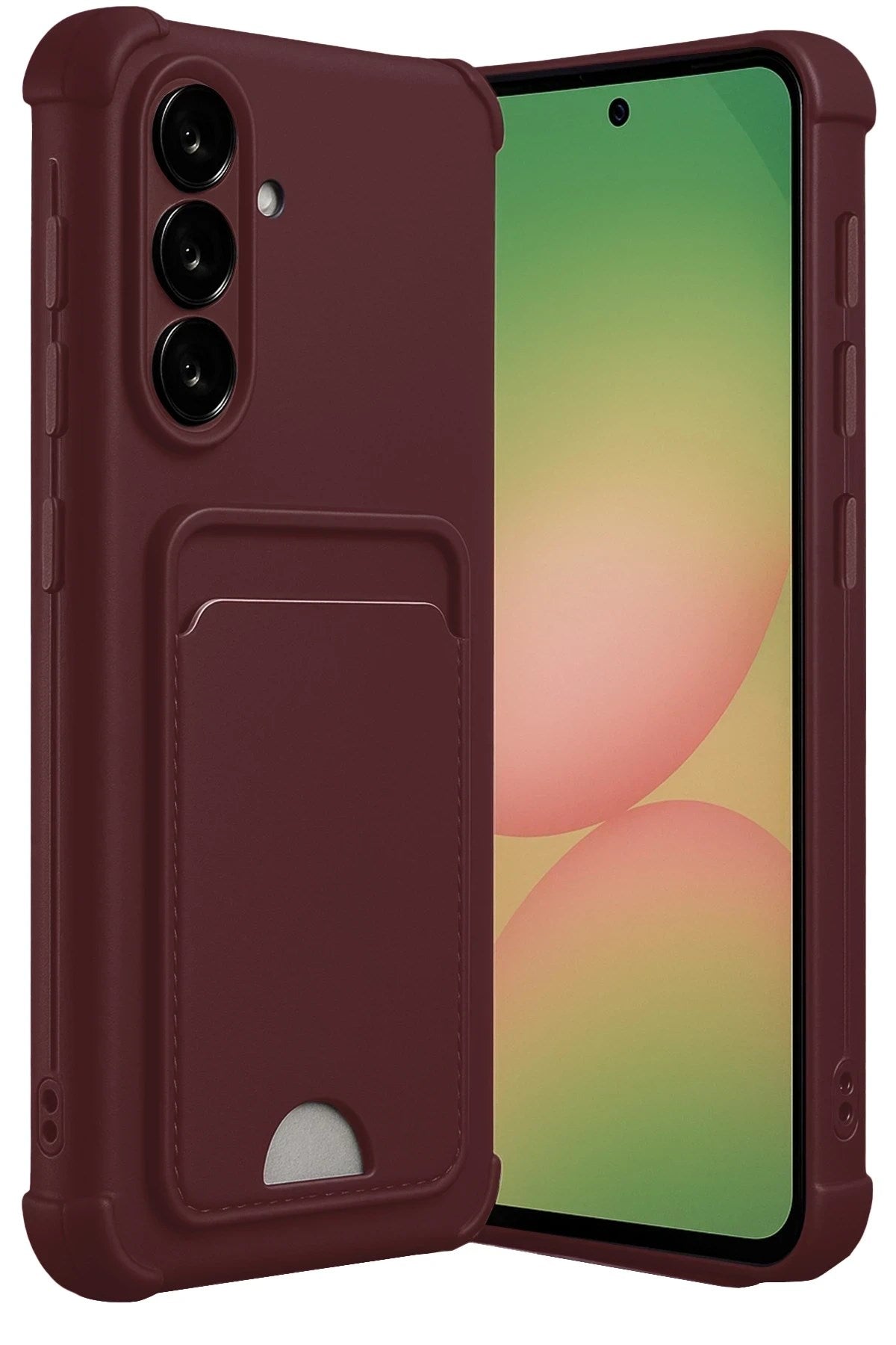 Mey İthalat® Samsung Galaxy A17 5G Kelvin Kartvizitli Silikon - Bordo