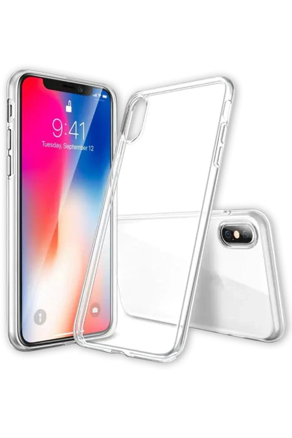 Mey İthalat® iPhone X Kılıf Lüx Şeffaf Silikon