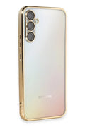 Mey İthalat® Samsung Galaxy A54 5G Kılıf Lensli Silikon - Gold