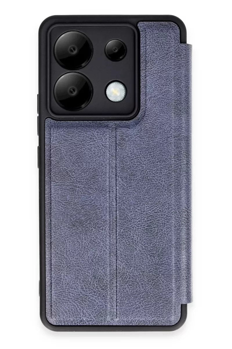 Mey İthalat® Redmi Note 13 Pro 5G Kılıf Flip Cover - Lacivert