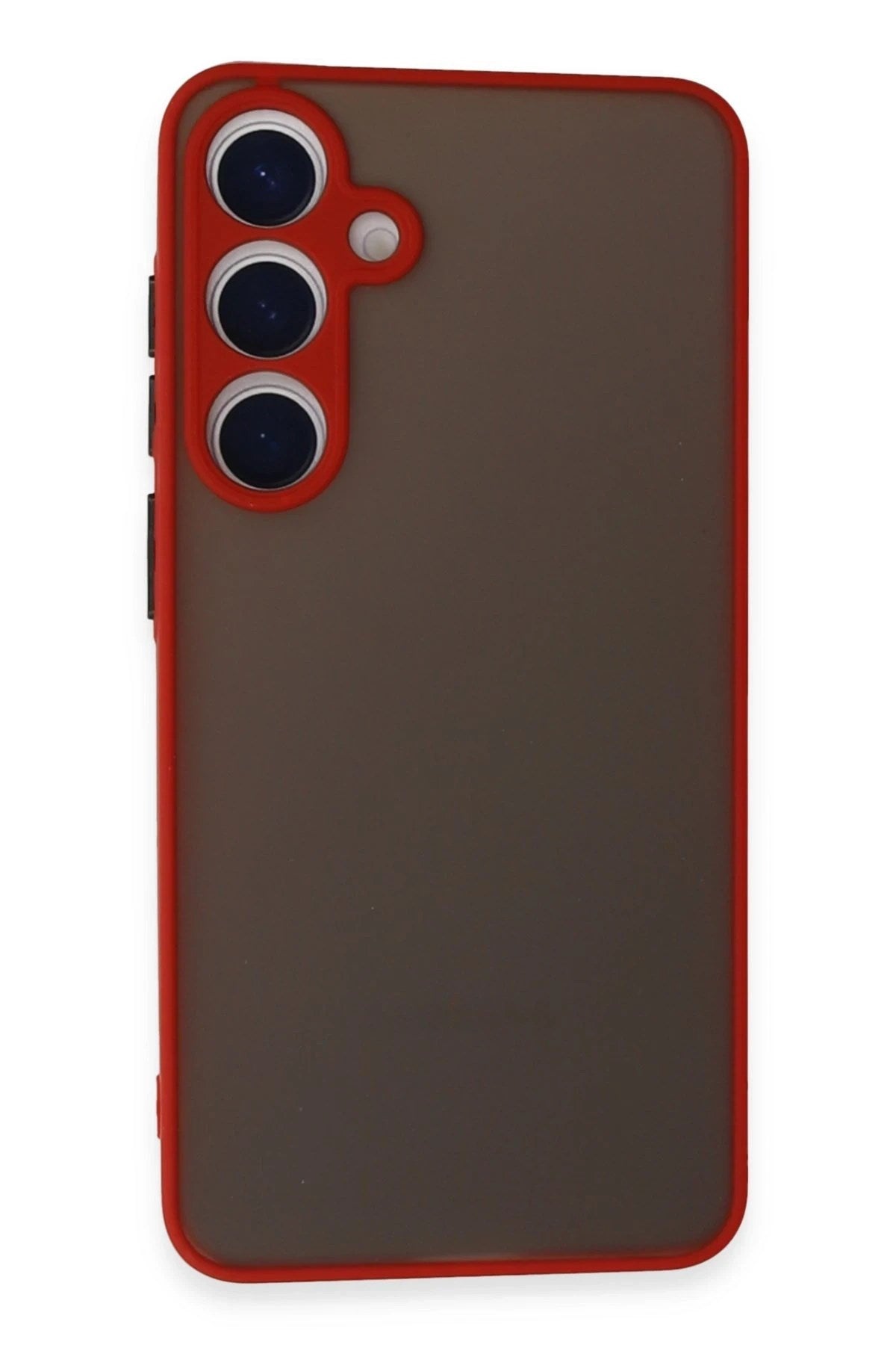 Mey İthalat® Samsung Galaxy S24 Kılıf Montreal Silikon Kapak - Kırmızı