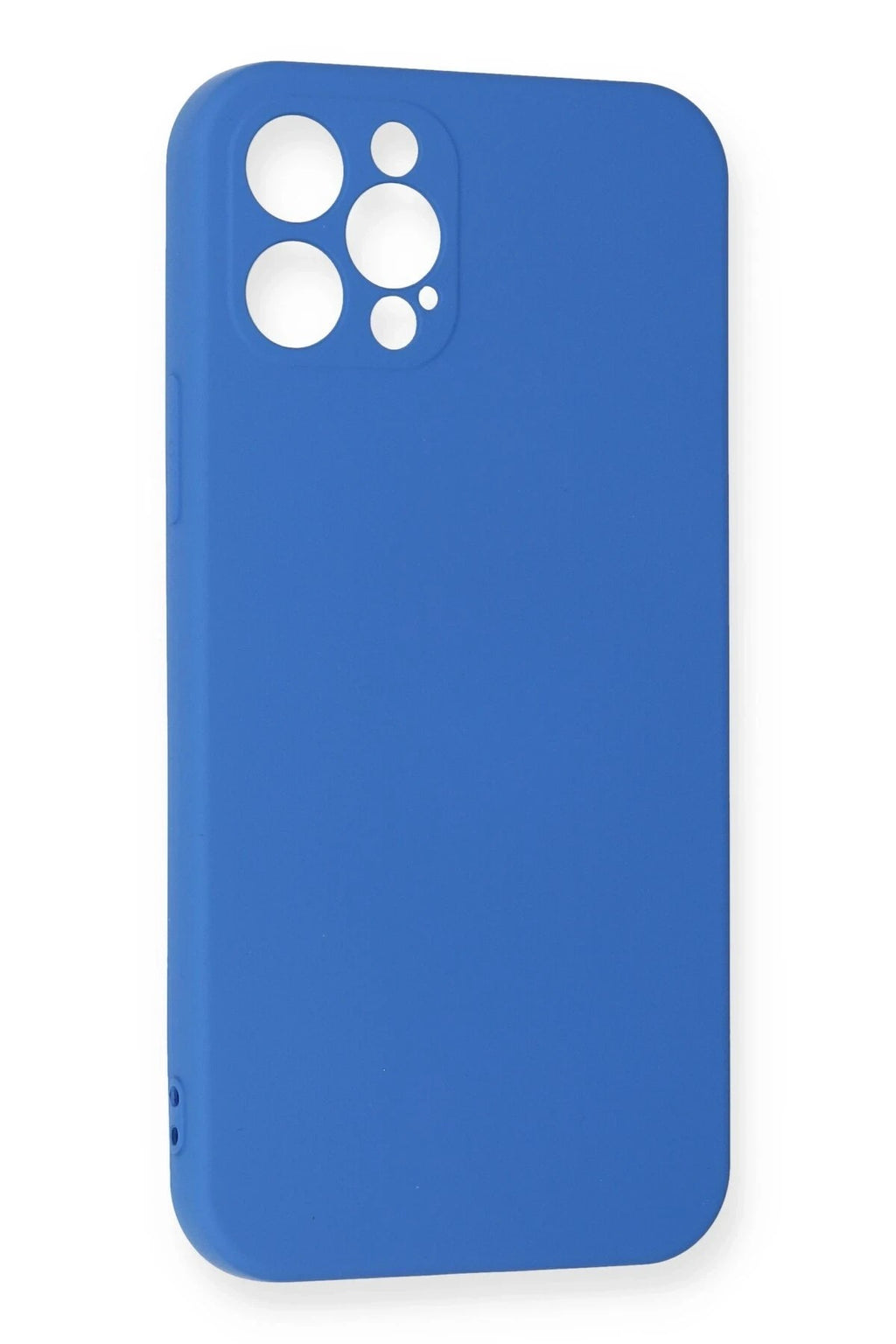 Mey İthalat® iPhone 12 Pro Max Kılıf Nano içi Kadife Silikon - Mavi