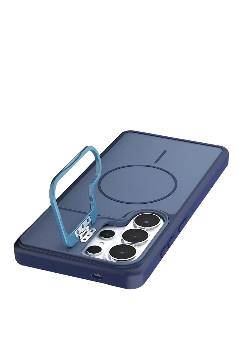 Mey İthalat® Samsung Galaxy S26 Ultra Pale Magsafe Standlı Kapak - Mavi