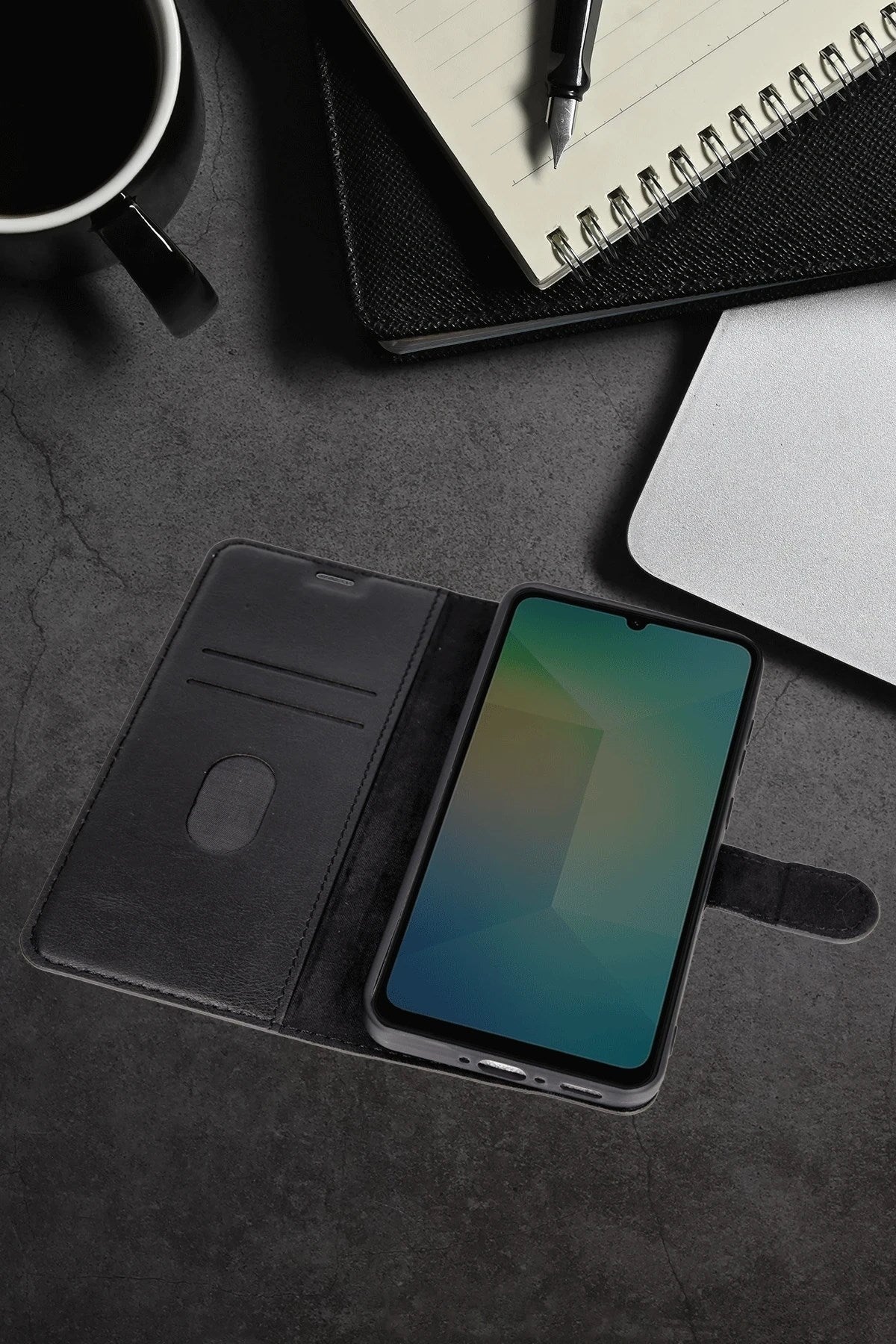 Mey İthalat® Samsung Galaxy A36 Kılıf Trend S Plus Kapaklı Kılıf - Kırmızı