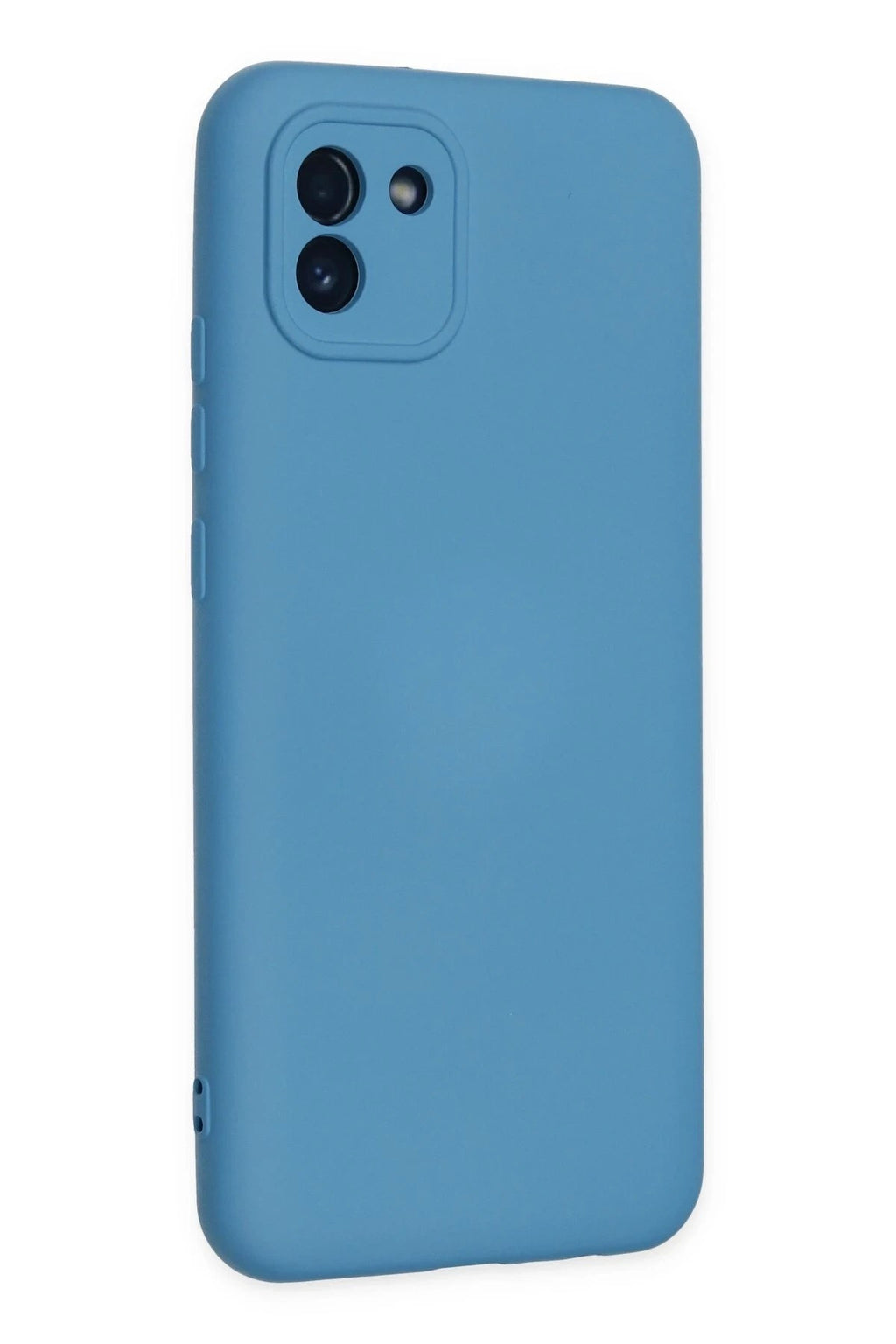 Mey İthalat® Samsung Galaxy A03 Kılıf Nano içi Kadife Silikon - Mavi