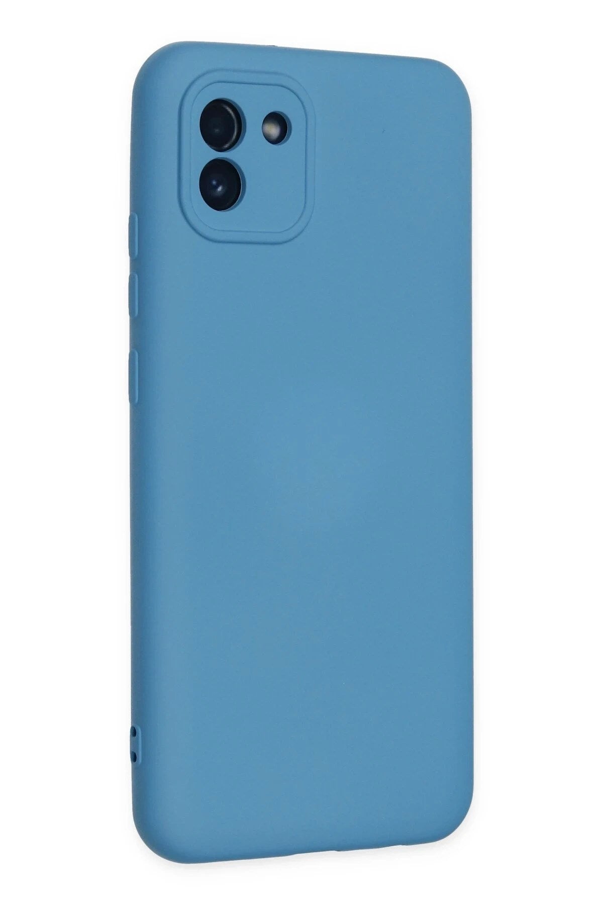Mey İthalat® Samsung Galaxy A03 Kılıf Nano içi Kadife Silikon - Mavi