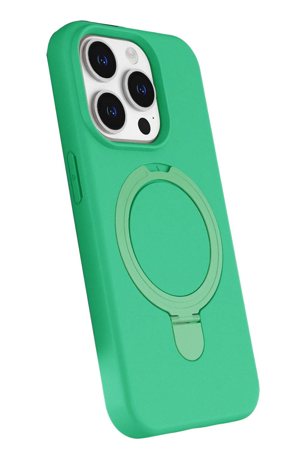 Mey İthalat® iPhone 14 Pro Max Regal Magsafe Standlı Kapak - Yeşil