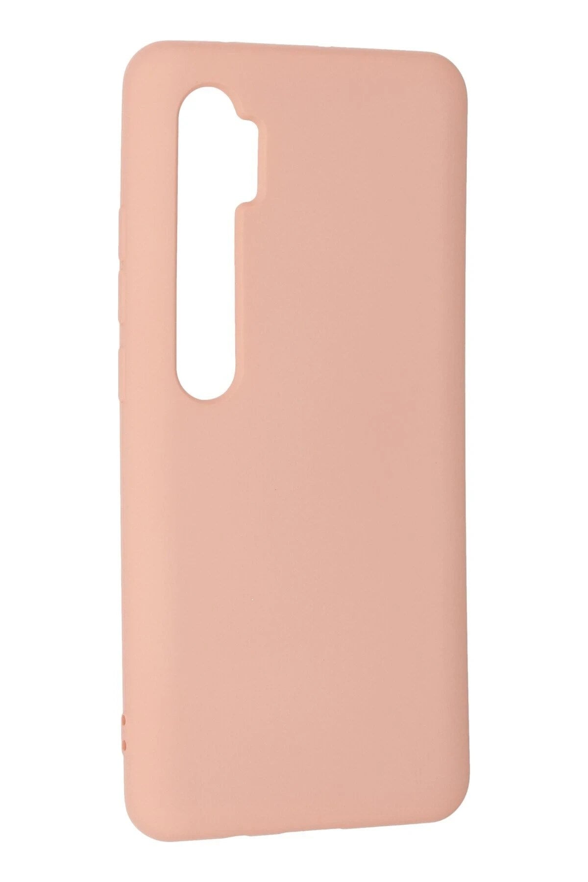 Mey İthalat® Mi Note 10 Lite Kılıf Nano içi Kadife Silikon - Pudra