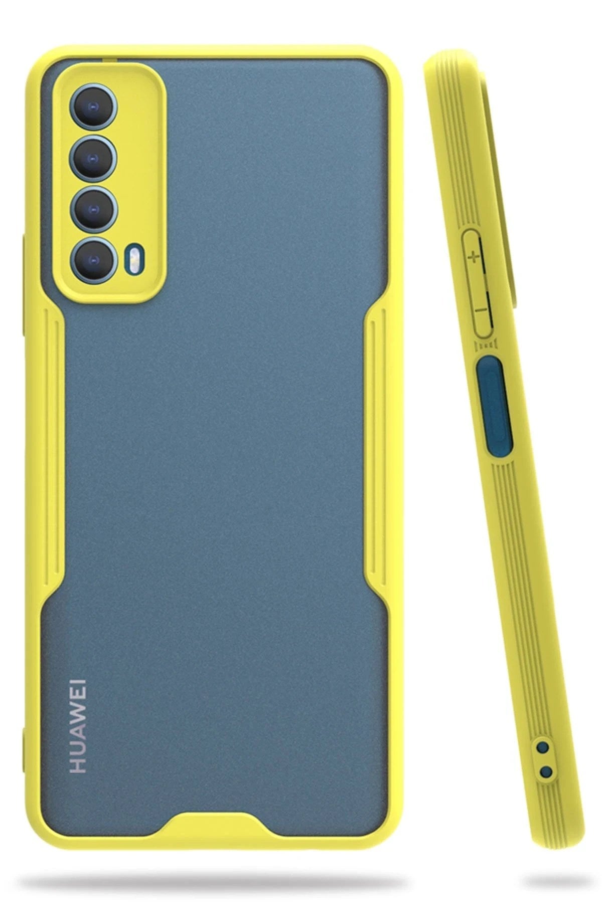 Mey İthalat® Huawei P Smart 2021 Kılıf Platin Silikon - Sarı