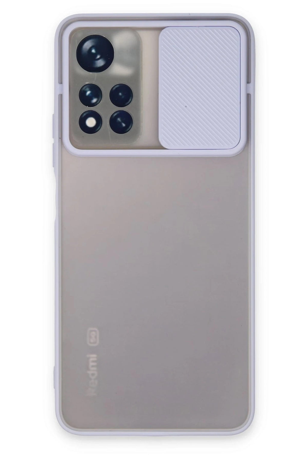Mey İthalat® Redmi Note 11T Kılıf Palm Buzlu Kamera Sürgülü Silikon - Lila