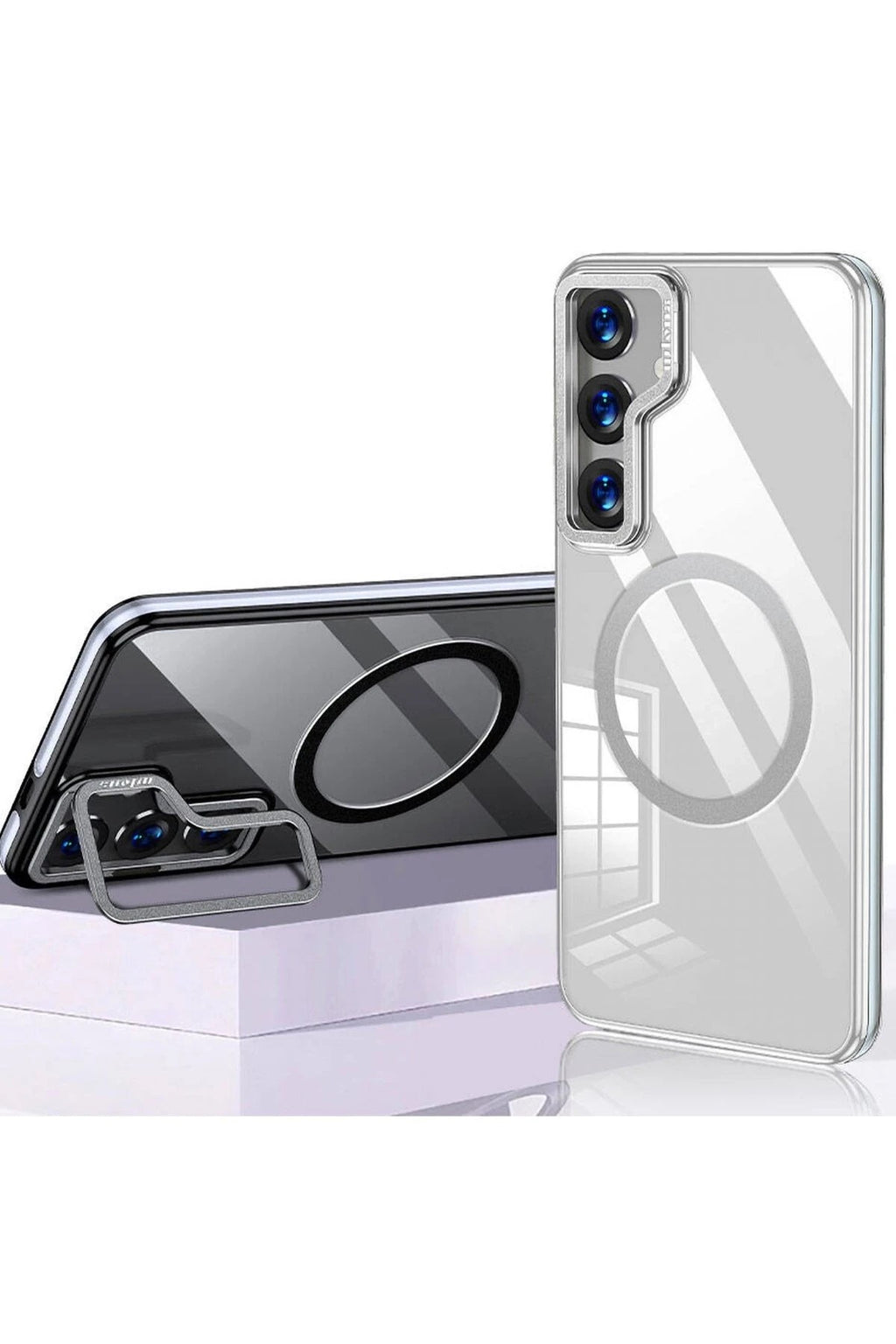 Mey İthalat® Samsung Galaxy S24 Crystal Magsafe Kapak - Şeffaf