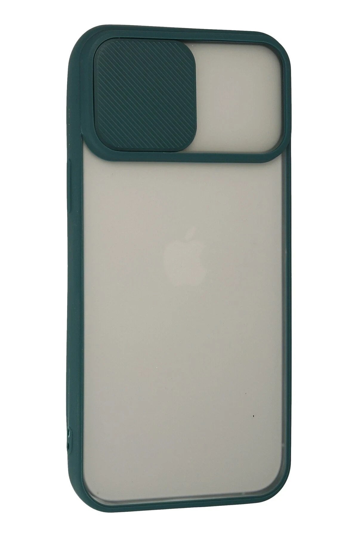 Mey İthalat® iPhone 13 Pro Max Kılıf Palm Buzlu Kamera Sürgülü Silikon - Yeşil