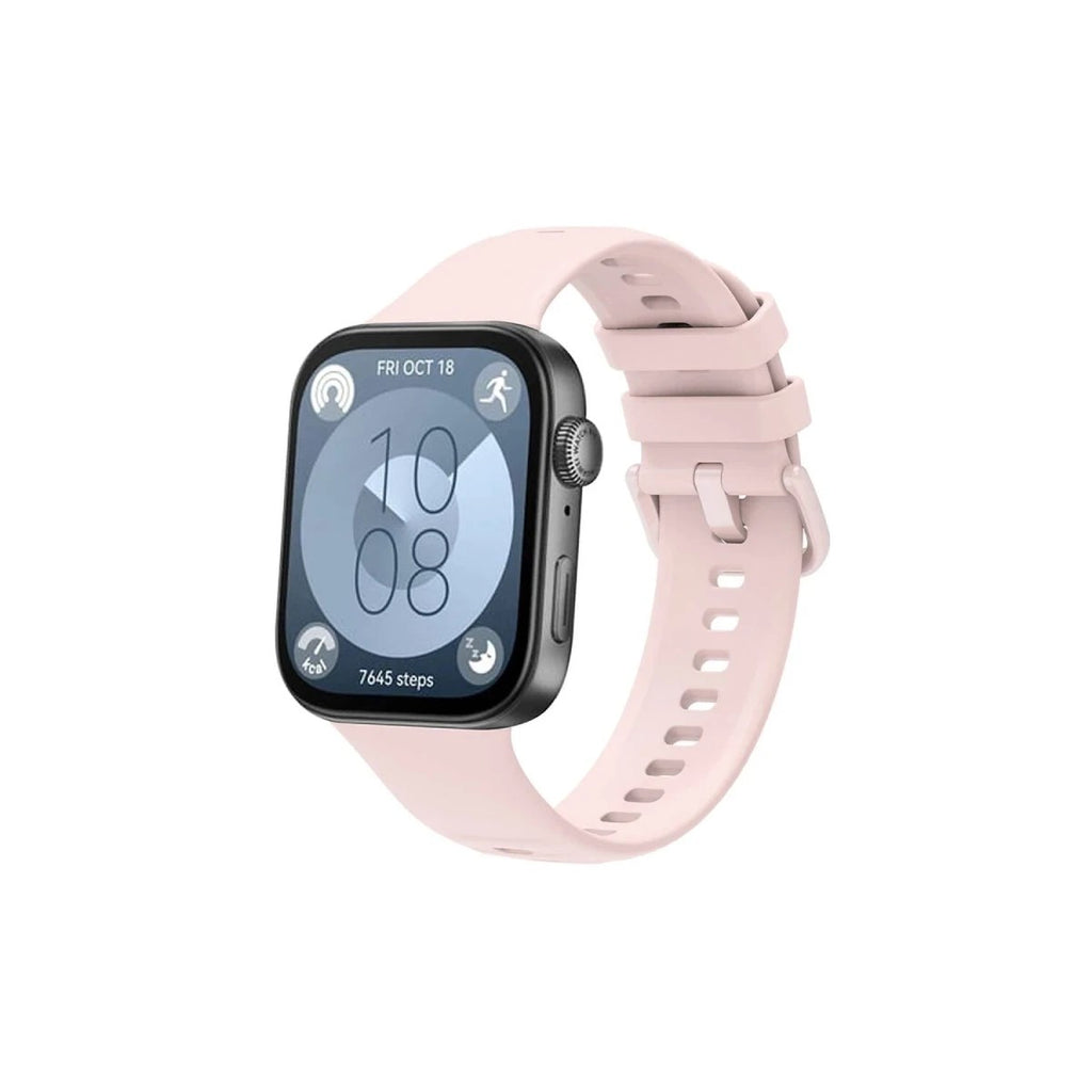 Mey İthalat® Huawei Watch Fit 3 Klasik Kordon - Pudra