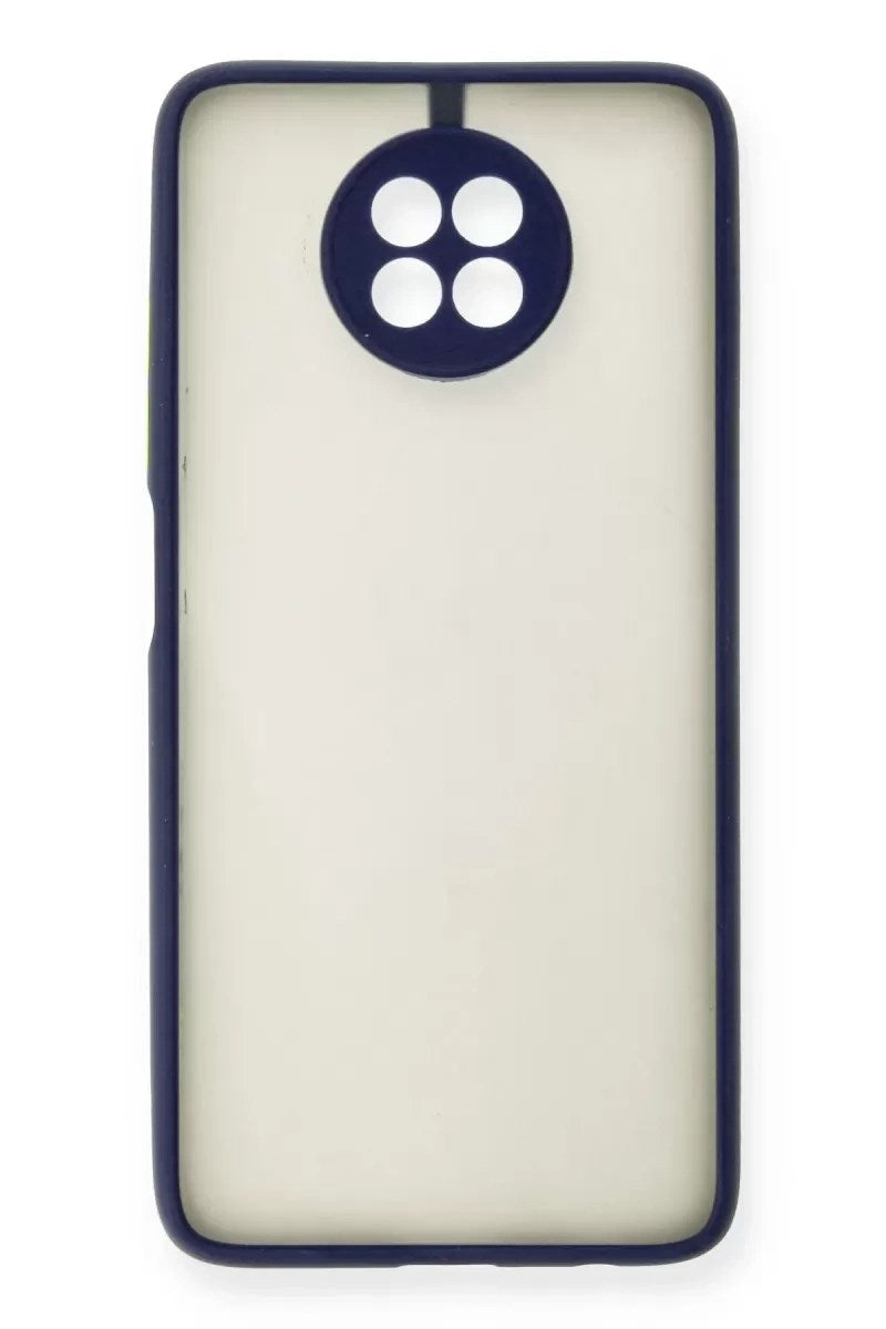 Mey İthalat® Redmi Note 9 5G Kılıf Montreal Silikon Kapak - Lacivert