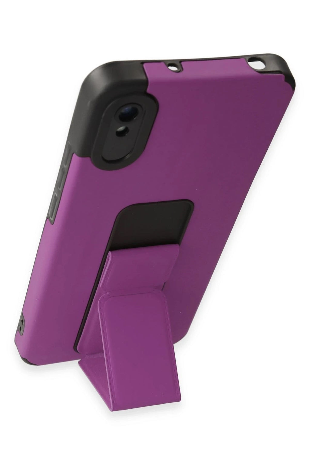 Mey İthalat® Redmi 9A Kılıf Mega Standlı Silikon - Mor