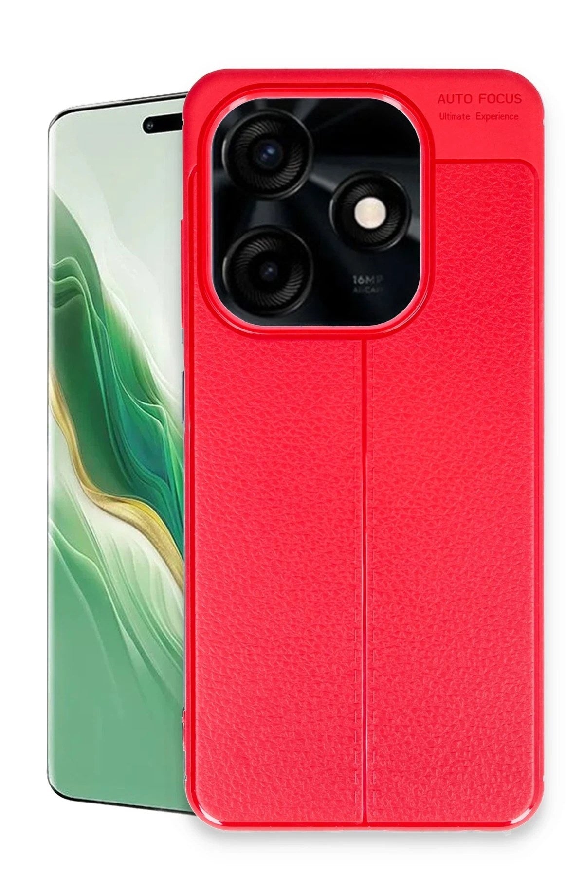 Mey İthalat® Tecno Spark Go 2024 Kılıf Auto Focus Kapak - Kırmızı