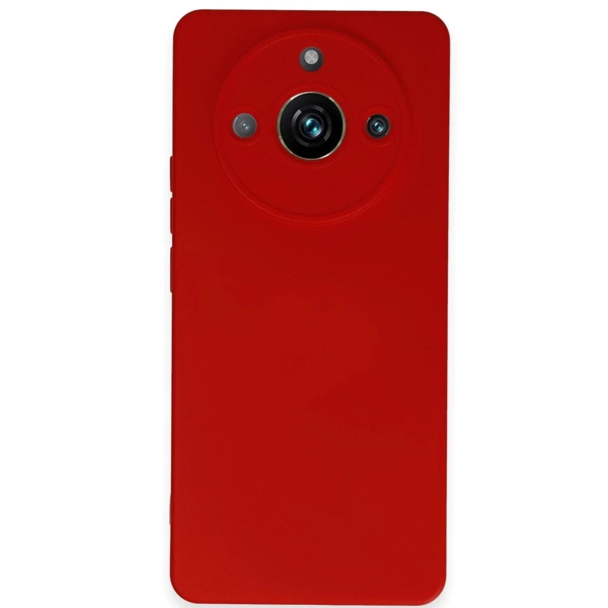 Mey İthalat® Realme 11 Pro Kılıf Nano içi Kadife Silikon - Kırmızı