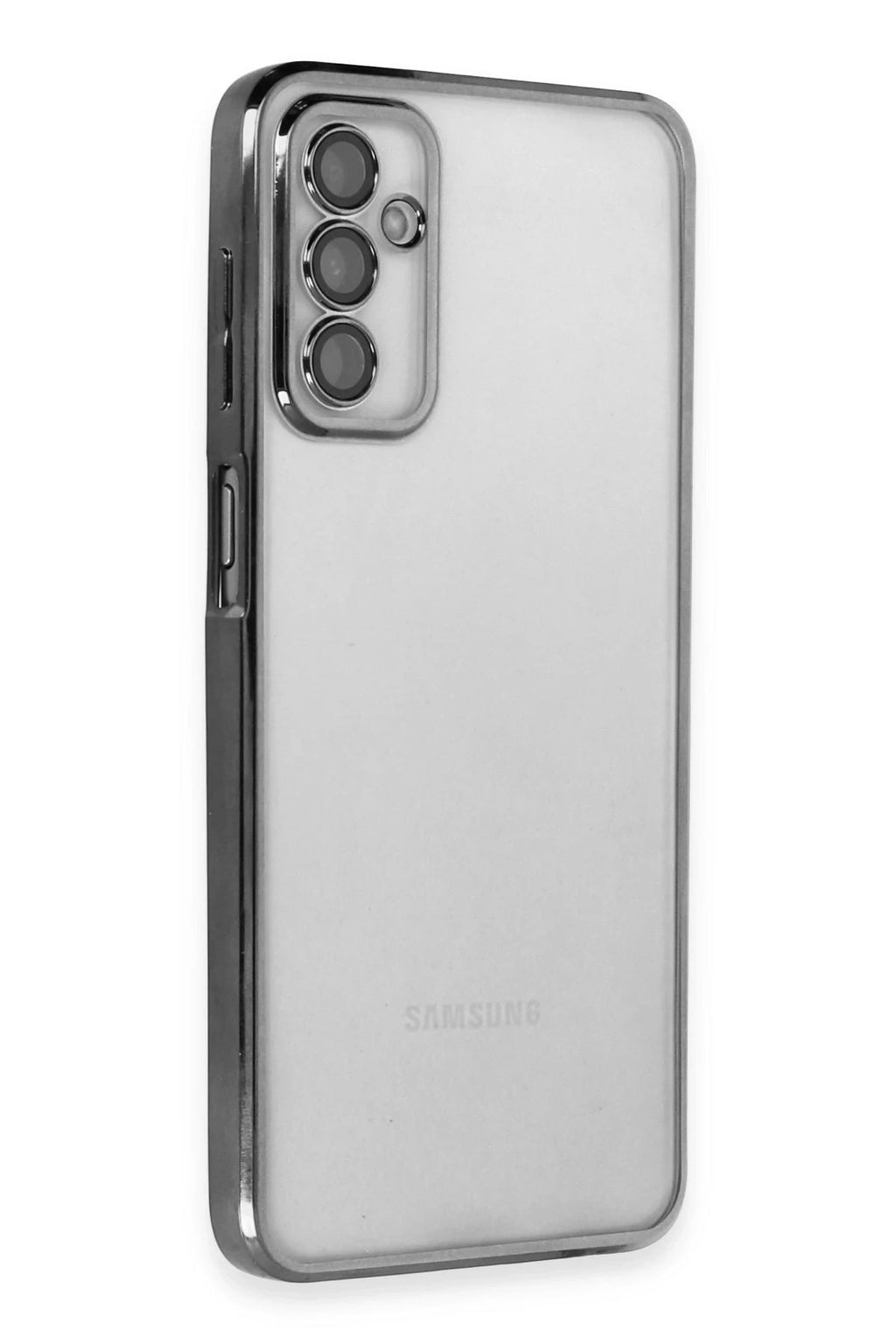 Mey İthalat® Samsung Galaxy M23 Kılıf Lensli Silikon - Siyah