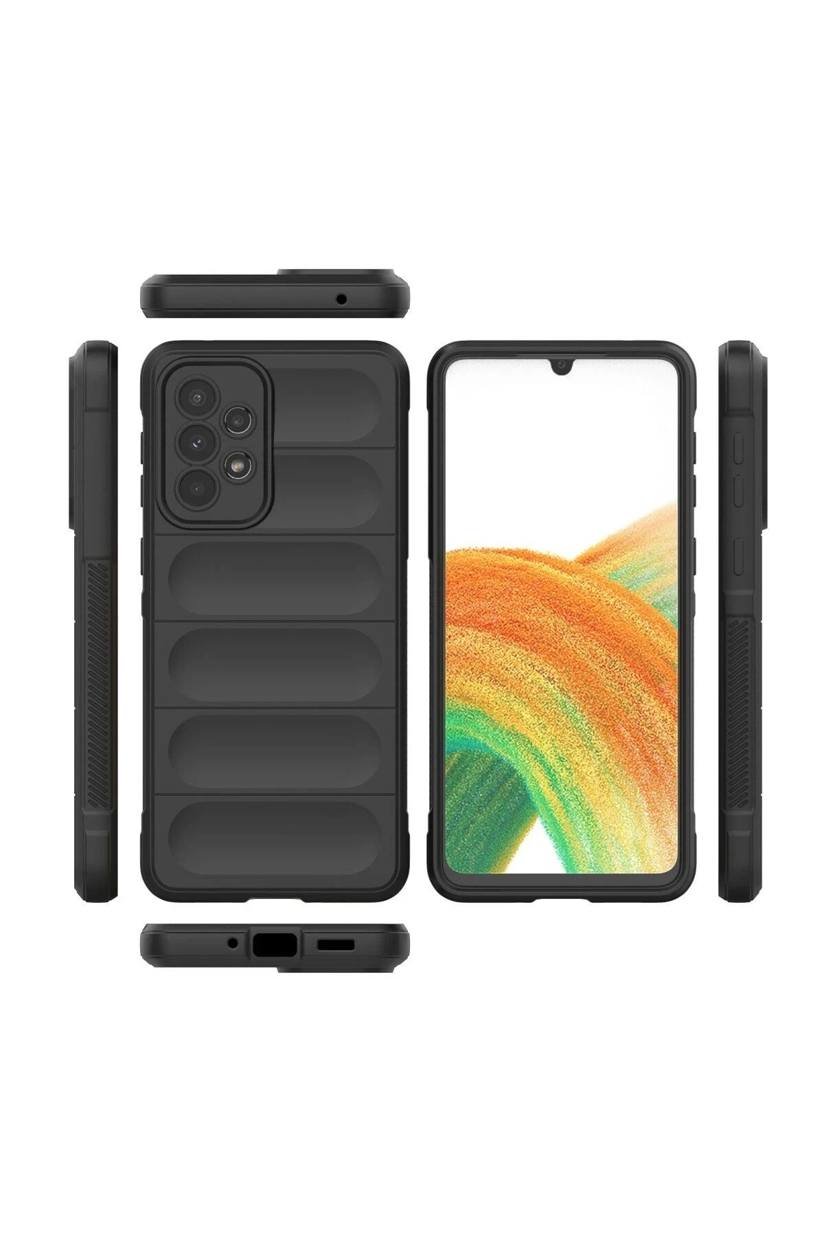 Mey İthalat® Samsung Galaxy A33 5G Kılıf Optimum Silikon - Siyah