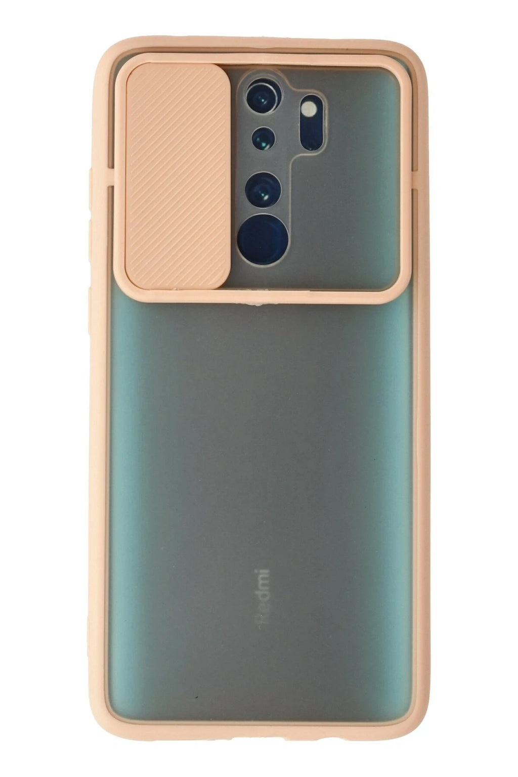 Mey İthalat® Redmi Note 8 Pro Kılıf Palm Buzlu Kamera Sürgülü Silikon - Pembe