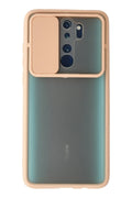 Mey İthalat® Redmi Note 8 Pro Kılıf Palm Buzlu Kamera Sürgülü Silikon - Pembe