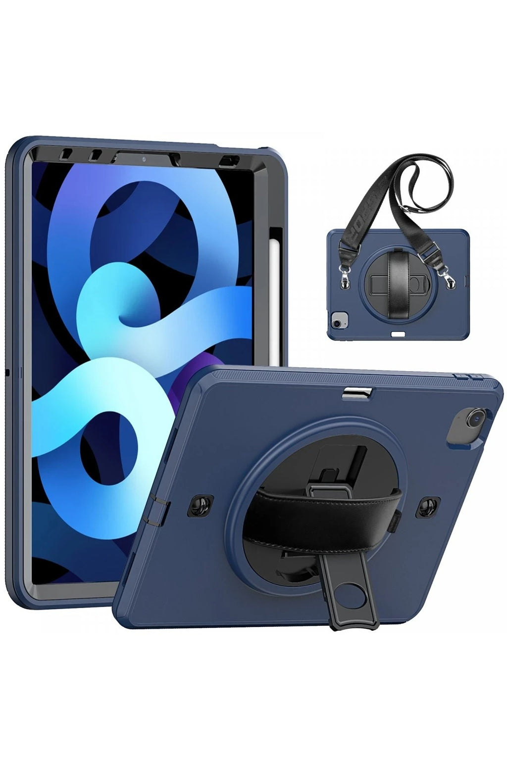 Mey İthalat® iPad Pro 11 (2020) Kılıf Strap-C Otterbox Tablet Kapak - Lacivert